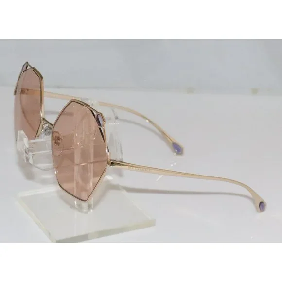 New Women\'s Bvlgari Pink Gold Geometric Sunglasses Bvlgari Ladies Rose Gold Tone Geometric Sunglasses 0BV6144KB  main image 2